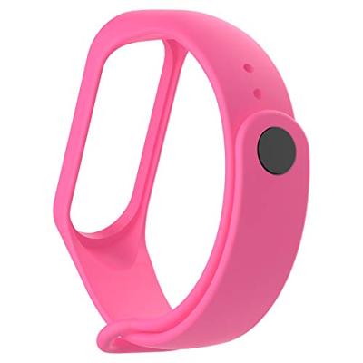 Xiaomi Mi band 3 / 4 / 5 / 6 / 7 bandje OneColor - Roze Xiaomi Mi band 3 / 4 / 5 / 6 / 7 bandje OneColor - Roze