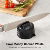 AnySharp Evo Messenslijper - Zwart - thumbnail