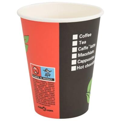 VidaXL Papieren koffiekopjes 1000 st 12oz 300 ml rood en zwart