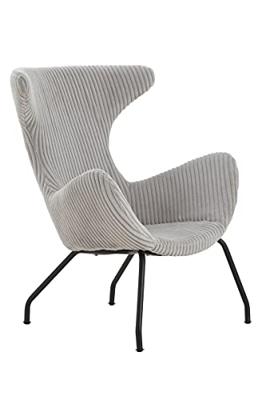 Artistiq Fauteuil 'Ariel' Rib, kleur grijs