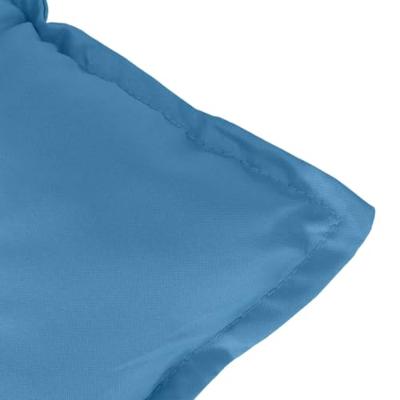 VidaXL Tuinbankkussens 2 st 100x50x7 cm stof gemêleerd blauw