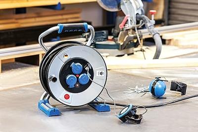 AS Schwabe 22729 Kabelhaspel 40.00 m Zwart Randaarde stekker