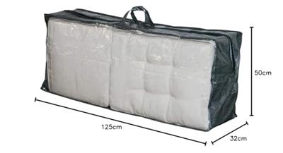 Beschermhoes voor stoelkussens grijs Beschermhoes voor stoelkussens grijs