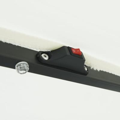 Parasol met LED-verlichting Ø395x245 cm zandwit