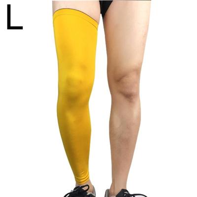 Professionele outdoor sport basketbal voetbal knie pads warme compressie beenbeschermers maat: L