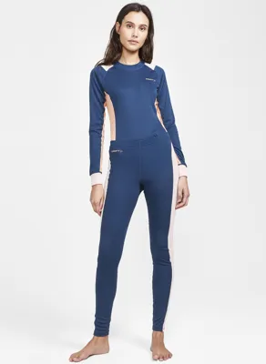 Core dry baselayer- Dames thermoset - Thermo ondergoed set sport - Broek en shirt - S - Blauw - S - S - S - S - S