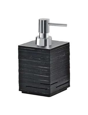 Zeepdispenser Sapho Quadrotto Vrijstaand 430 ML Polyresin Zwart Sapho - thumbnail