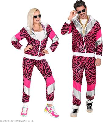 Fout 80&apos;s Trainingspak Tijger Roze Unisex