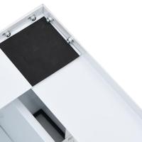 Wasmachineverhoger met lade wit - thumbnail