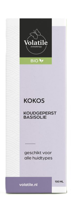Kokos koudgeperst basisolie bio glazen fles 100 Milliliter - thumbnail