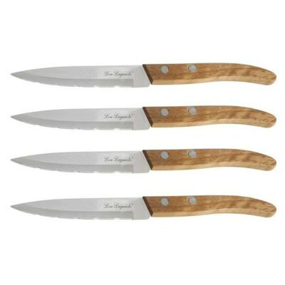 Lou Laguiole Forest Steakmessen 4 Stuks Hout/RVS Lou Laguiole Forest Steakmessen 4 Stuks Hout/RVS