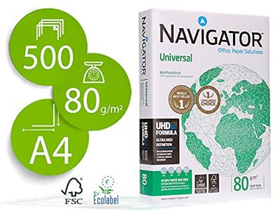Navigator Universal printpapier ft A4, 80 g, pak van 500 vel Navigator Universal printpapier ft A4, 80 g, pak van 500 vel