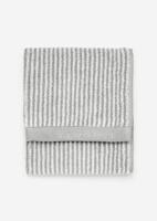 Marc O'Polo Marc O'Polo Timeless Tone Stripe Gastendoek Grey/White 30x50 - thumbnail