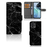 Motorola Moto G72 | Bookcase | Marmer Zwart - Origineel Cadeau Vader - thumbnail