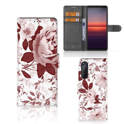 Hoesje Sony Xperia 5II Watercolor Flowers Hoesje Sony Xperia 5II Watercolor Flowers