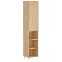 Hoge kast 34,5x34x180 cm bewerkt hout sonoma eikenkleurig - thumbnail