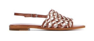 Allan K Dames Sandalen in Leder (Cognac) Allan K Dames Sandalen in Leder (Cognac)