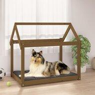 VidaXL Hondenmand 101x70x90 cm massief grenenhout honingbruin - thumbnail