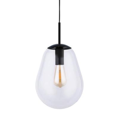 Lyora Ø 22cm hanglampPear Small zwart met helder glas - 7800 Lyora Ø 22cm hanglampPear Small zwart met helder glas - 7800