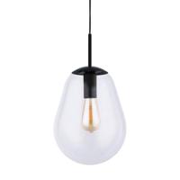 Lyora Ø 22cm hanglampPear Small zwart met helder glas - 7800 - thumbnail