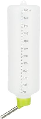 TRIXIE DRINKFLES KUNSTSTOF MET DRAADBEUGEL ASSORTI 100 ML 3 ST