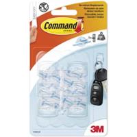 Command decohaak, small, draagvermogen 225 gram, transparant, blister van 6 stuks - thumbnail