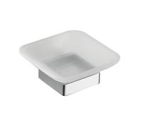 Eris zeephouder met glas chroom - thumbnail