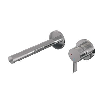 Inbouw Wastafelmengkraan Brauer Chrome Edition Coldstart Rechte Uitloop Halfronde Hendel Rechts Chroom Met Rozetten