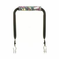 Rugsteun Rugleuning zwart met Virtual Spaghetti rugkussentje - thumbnail