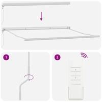 Luifel automatisch uittrekbaar 400x300 cm bordeauxrood - thumbnail