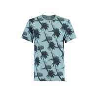 America Today T-shirt Elias Island met all over print lichtblauw - thumbnail