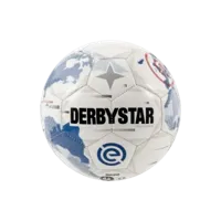 Derbystar Eredivisie Mini Voetbal Maat 1 2025-2026 Wit Lichtblauw Zwart - thumbnail