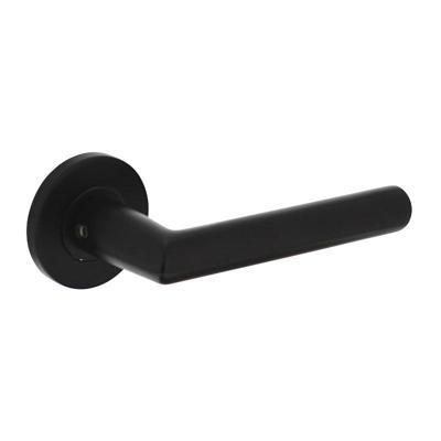 Intersteel Strakke deurklinkHoek 90 rond aluminium zwart - 0023.010302