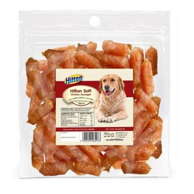 HILTON Soft chicken sausages - traktatie voor hond - 500g