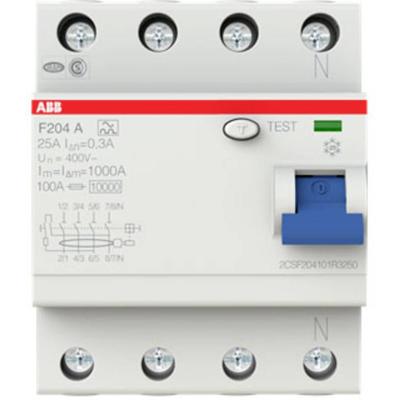 ABB 2CSF204101R3250 F204 A-25/0,3 Aardlekschakelaar A 4-polig 25 A 0.3 A 400 V