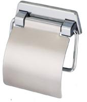 Geesa Standard Toiletrolhouder met klep Chroom 915144 - thumbnail