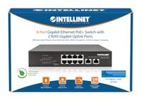 Intellinet 8-Port Gigabit Ethernet PoE+ Switch mit 2 RJ45 Gigabit Uplink-Ports 120W Netwerk switch 10 / 100 / 1000 MBit/s IEEE 802.3af (15.4 W), IEEE 802.3at - thumbnail