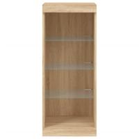 Dressoir met LED-verlichting 41x37x100 cm sonoma eikenkleurig - thumbnail
