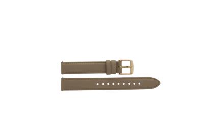 Horlogeband Fossil BQ1576 Leder Beige 14mm