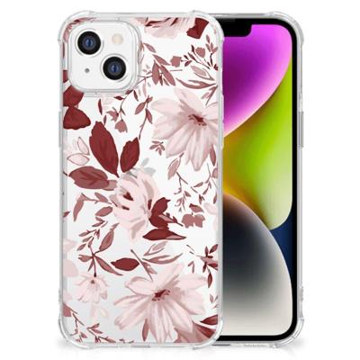 Back Cover iPhone 14 Watercolor Flowers Back Cover iPhone 14 Watercolor Flowers