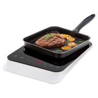 Inductiekookplaat - MEDION MD18490 - 1 pit - 2000W - 60/240°C - 8 programma's - L 29 x D 36 x H 6 cm - Wit/Zwart - thumbnail