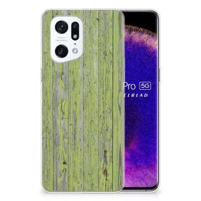 OPPO Find X5 Pro | Bumper Hoesje | Green Wood