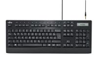 Fujitsu KB950 Phone toetsenbord USB QWERTY Amerikaans Engels Zwart - thumbnail