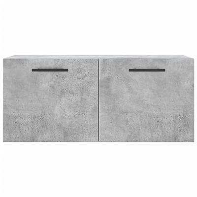 Wandkast 80x36,5x35 cm bewerkt hout betongrijs