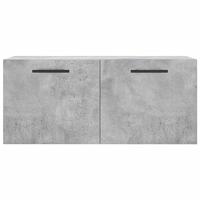 Wandkast 80x36,5x35 cm bewerkt hout betongrijs - thumbnail