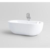 Clou InBe Vrijstaand Ligbad Ovaal 180x85x61 cm Acryl Wit Met Overloop Wit Clou - thumbnail