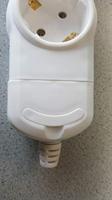 Kopp tafelcontactdoos 3-voudig 45gr RA wit zonder snoer - thumbnail