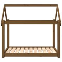 Hondenmand 101x70x90 cm massief grenenhout honingbruin - thumbnail