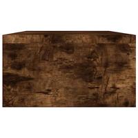 VidaXL Monitorstandaard 100x24x13 cm bewerkt hout gerookt eikenkleurig - thumbnail