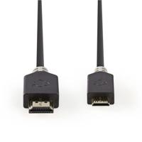 Nedis High Speed HDMI-kabel met Ethernet HDMI-connector - mini-connector 2,0 m Antraciet - thumbnail